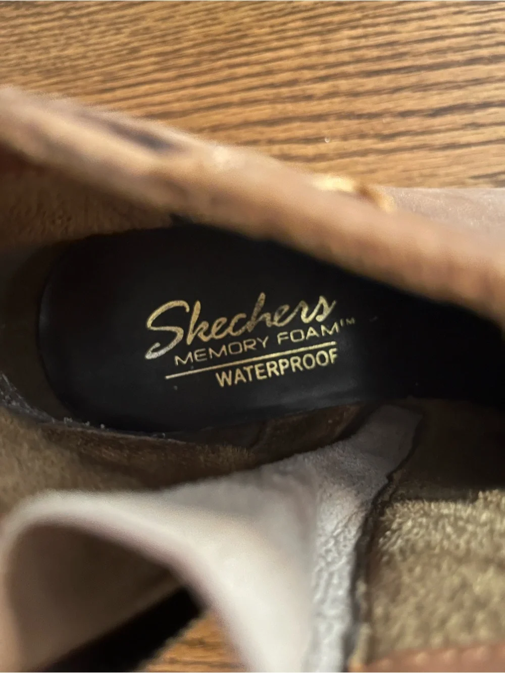 Skechers Tan-Brown Low Heel Ankle Booties